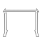 Two-leg electric lift table